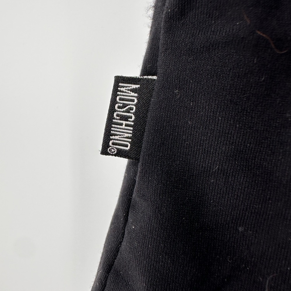 Vintage Moschino Women's Logo Wrap Tank Size 42 Black Made In Italy Y2K 2000s - Picture 3 of 8